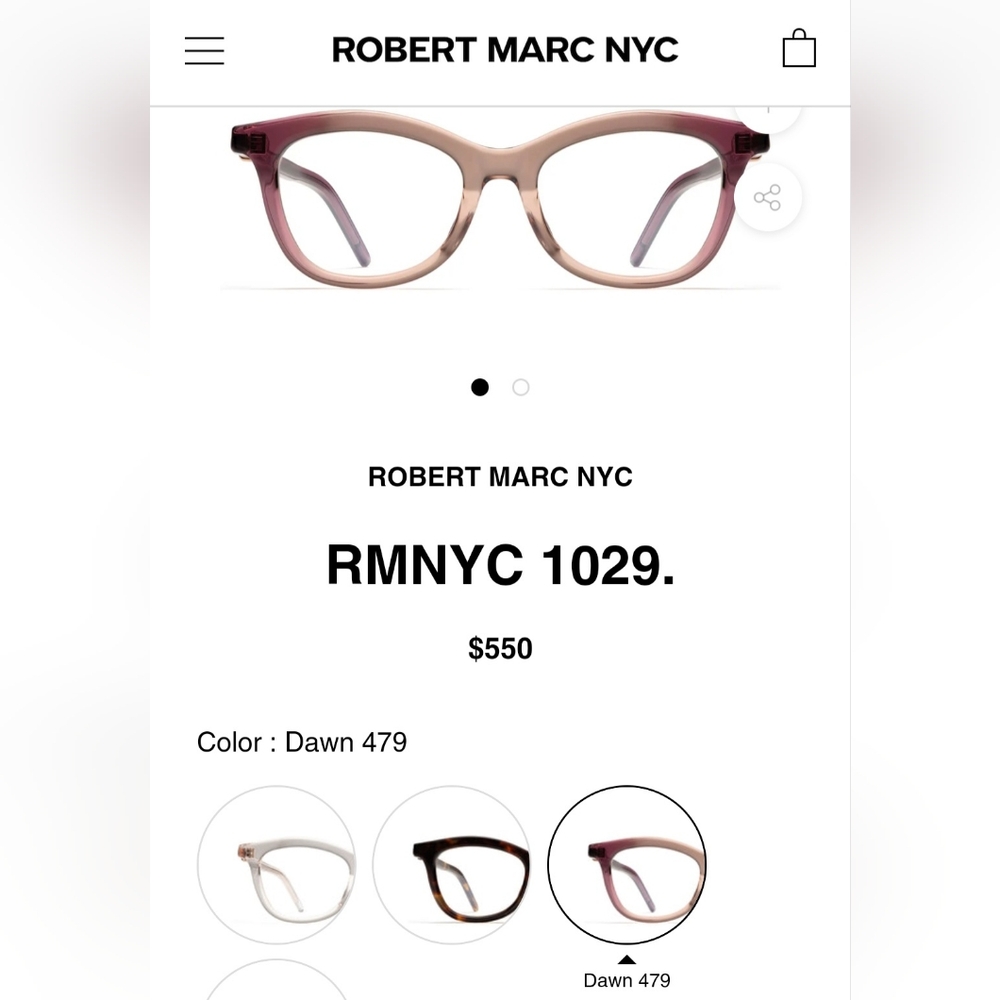 ROBERT MARC NYC OPTICAL GLASSES NWOT